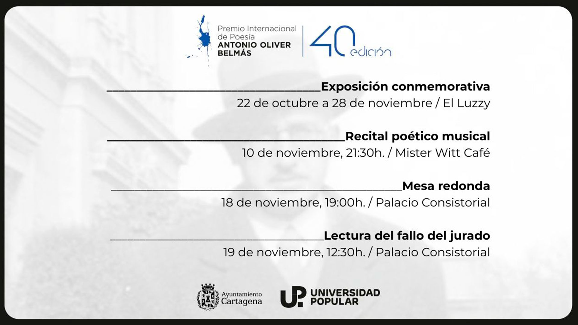 Imagen de la Agenda de la UP